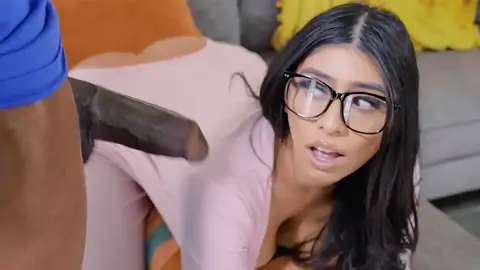 Asian guy is toying with a large arse dark-hued girl